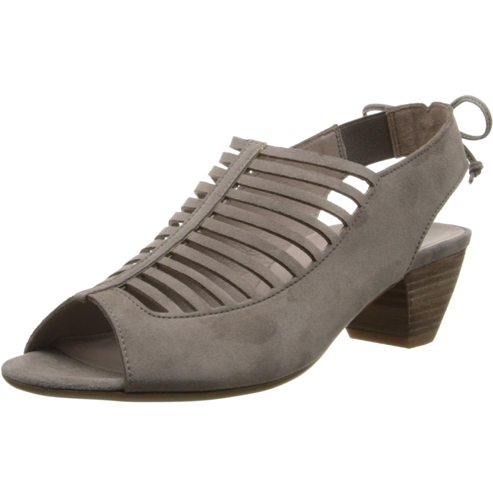 Paul Green Taupe Suede Trisha Wedge‎ Sandals